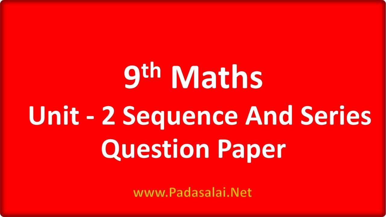 9th maths assignment answers unit 2